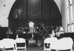 Rehearsing Wagner’s Siegfried Idyll in Windham, July 1999